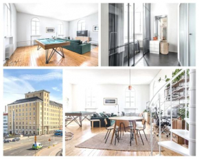 Helsinki Tower Penthouse 1 BR and Loft with 360-degree Views, Helsinki